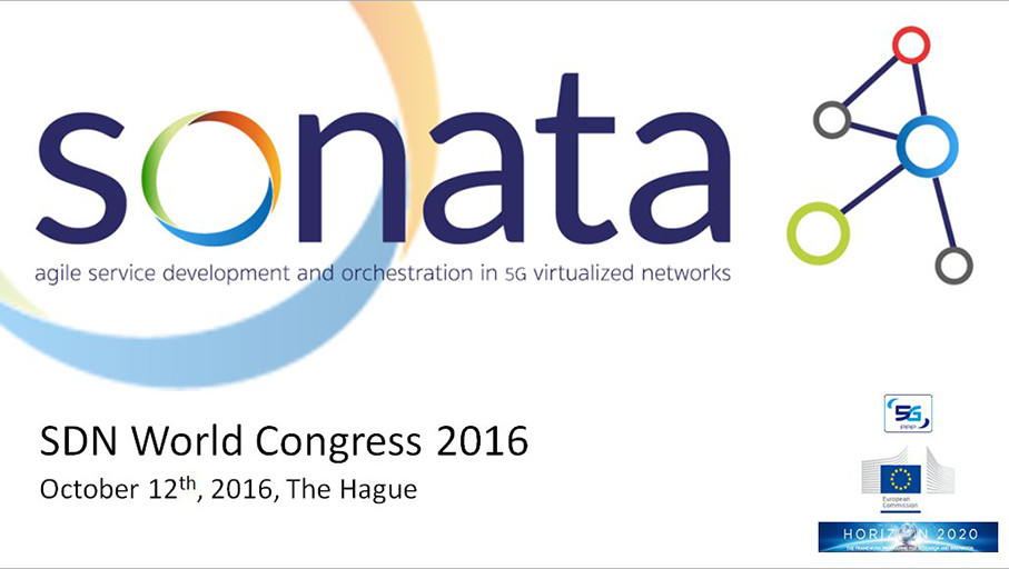 SONATA project release 1.0 at the SDN & OpenFlow World Congress