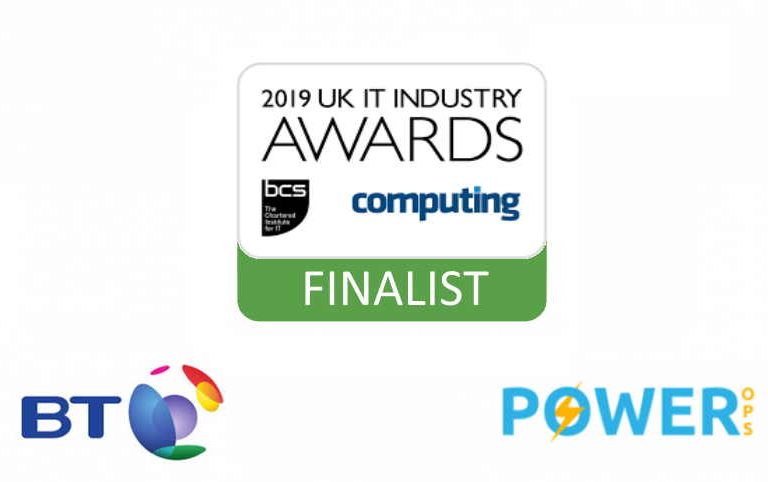Power Ops finalist in the UK IT Industry Awards 2019