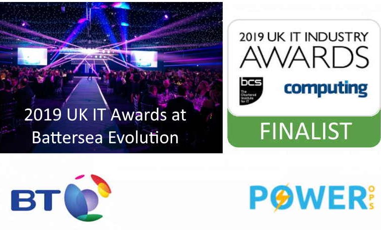 Power Ops at the UK IT Industry Awards 2019