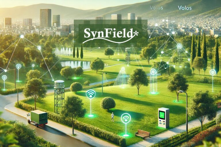 The installation of SynField in parks of Volos has been completed